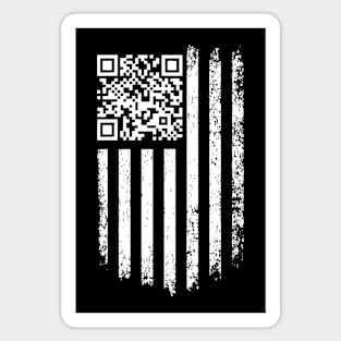 Trump Dance QR with America Flag Magnet